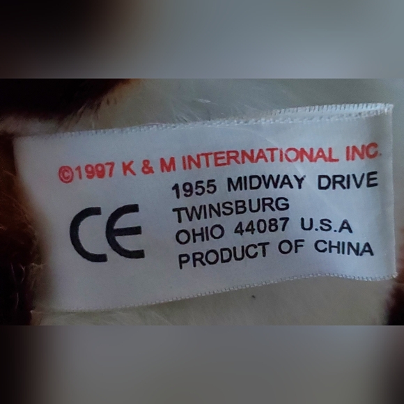 K&M Vintage 1997 Jaguar Realistic Plush Stuffed Animal Orange Eyes - EUC - Picture 7 of 9